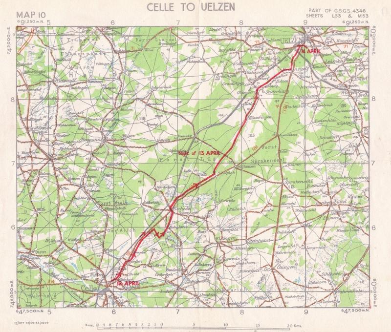 15th (Scottish) Infantry Division (UK) cleared UELZEN