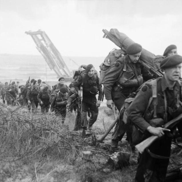 No. 47 Royal Marine Commando remaining men transported to Beuzeville
