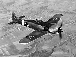 Fw 190 lost at Haaksbergen (2 km NW of) on 10-10-1943 (SGLO ref: T2964)