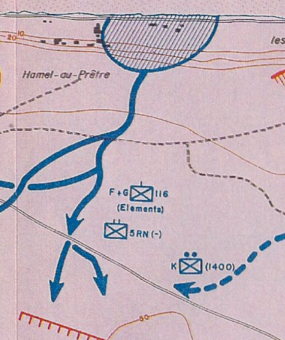 116th Infantry Regiment (USA) F & G Company in land