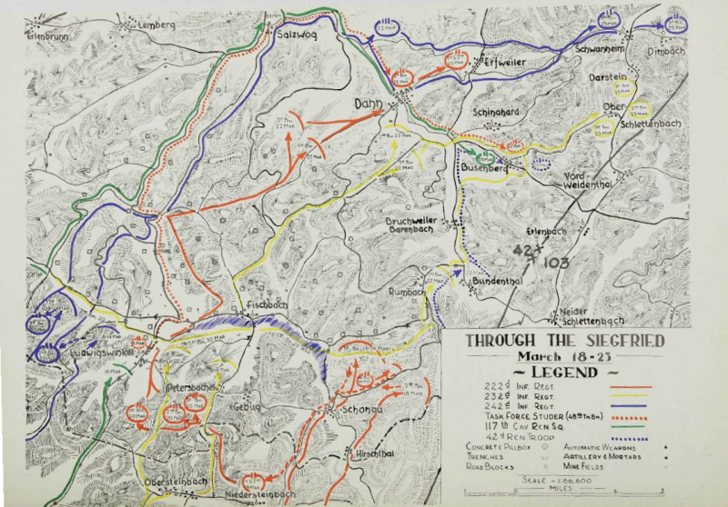 242 Infantry Regiment (USA) passed German border