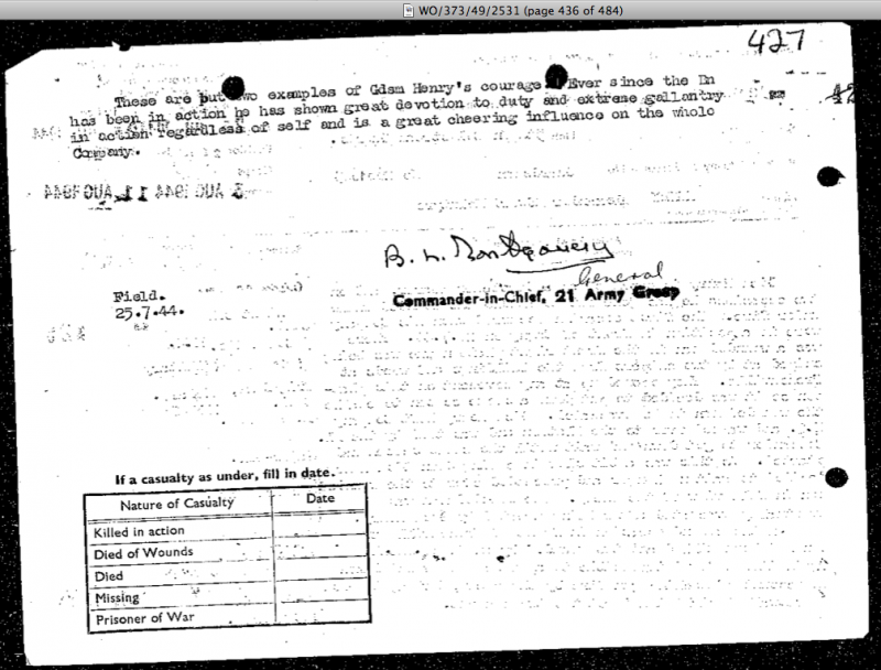 5 Coldstream Guards Guardsman Henry helping wounded while under fire