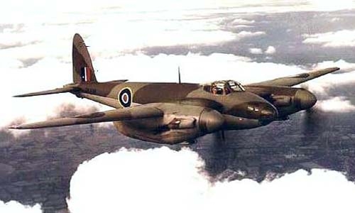 DH98 Mosquito NF. Mk. II DZ689 ztracená ve Snekermeeru ve dnech 20-10-1943 (SGLO č .: T3000)