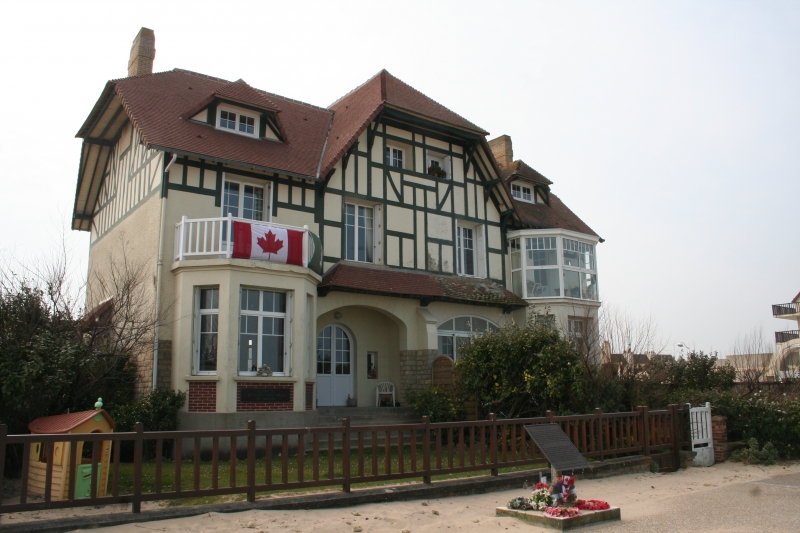 First liberated house by the Canadians