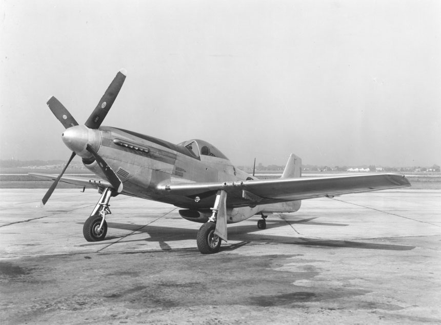 Flight of Mustang I AM158 and Flying Officer A A   McKiggan on 1944-02-20