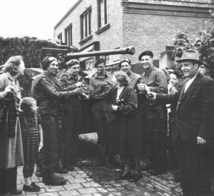 2nd Household Cavalry Regiment and the bridge over the river Tongelreep at Aalst