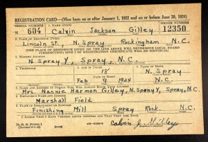Private First Class Gilley Calvin J (Service #: 34679070) died on 1944-07-25