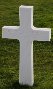 First Lieutenant Ahern Robert W Jr (Service #: O-746008) died on 1944-04-23
