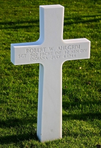 Sergeant Ahlgrim Robert W (Service #: 15101540) died on 1944-06-06