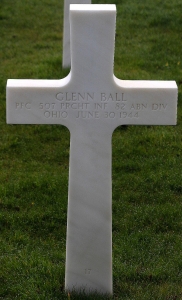 Private First Class Ball Glenn (Service #: 35629657) died on 1944-06-06
