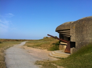 German gun emplacement near  Ste. Marie du Mont