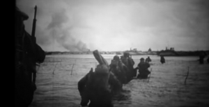 Footages Invasion on D-day, Utah - Gold -, Juno Beach, Caen and more
