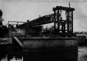 Railway Bridge Over the River Orne at Caen Carrying ` the Main Cherbourg-Paris Line Reconstruction