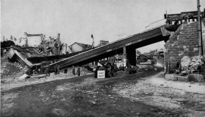 Railway Bridge Over Road in the Built-Up Area of Caen