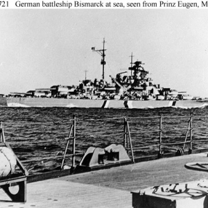 On Tues. 13 may 1941 Bismarck and  Prinz Eugen refueling exercises