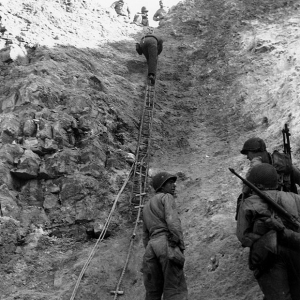 2 Ranger Battalion (USA) landed on D-day in Normandy France