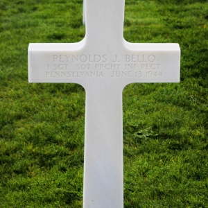 First Sergeant Bello Reynolds J (Service #: 06853368) died on 1944-06-13