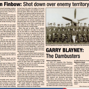 Flight of Spitfire XIV SM818 and Flying Officer H C Finbow on 1945-04-05