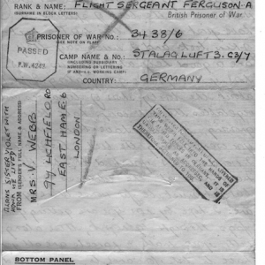 The 57 Sqdn left from East Kirkby at 1944-03-01 at 22:19. Loc or duty Nurnberg