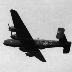 Handley Page Halifax III (MZ470 KN-F) on a mission to Essen on 1944-12-12