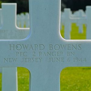 Private First Class Bowens Howard (Service #: 32772897) died on 1944-06-06