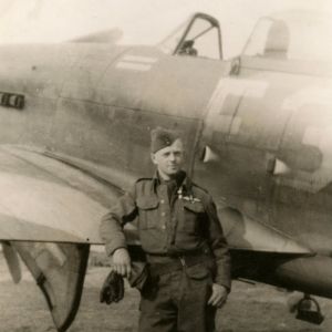Flight of Typhoon Ib PD446 and Flying Officer E J D McKay on 1945-01-20