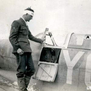 Flight of Spitfire IX BS120 and Flight Sergeant B M Zobell on 1942-08-19