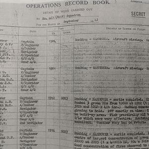 The 467 Sqdn left from Bottesford at 1943-09-24 at 19:04. Loc or duty Mannheim