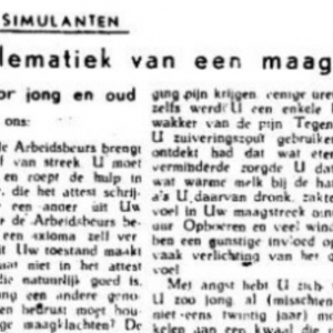 Oproep voor de Arbeitseinsatz? Simuleer een maagkwaal!