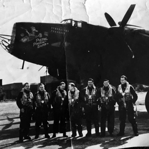 Avro Lancaster X (KB806 SE-X) on a mission to Leuna on 1945-01-15
