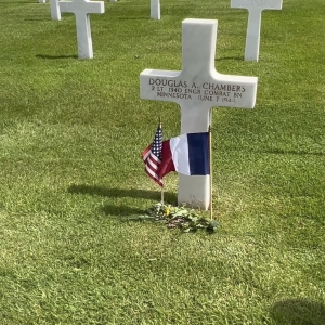 Second Lieutenant Chambers Douglas A (Service #: O1109190) died on 1944-06-07
