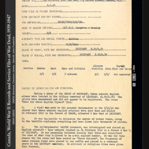 Handley Page Halifax VII (NP711 EQ-O) crashed on 1945-02-22